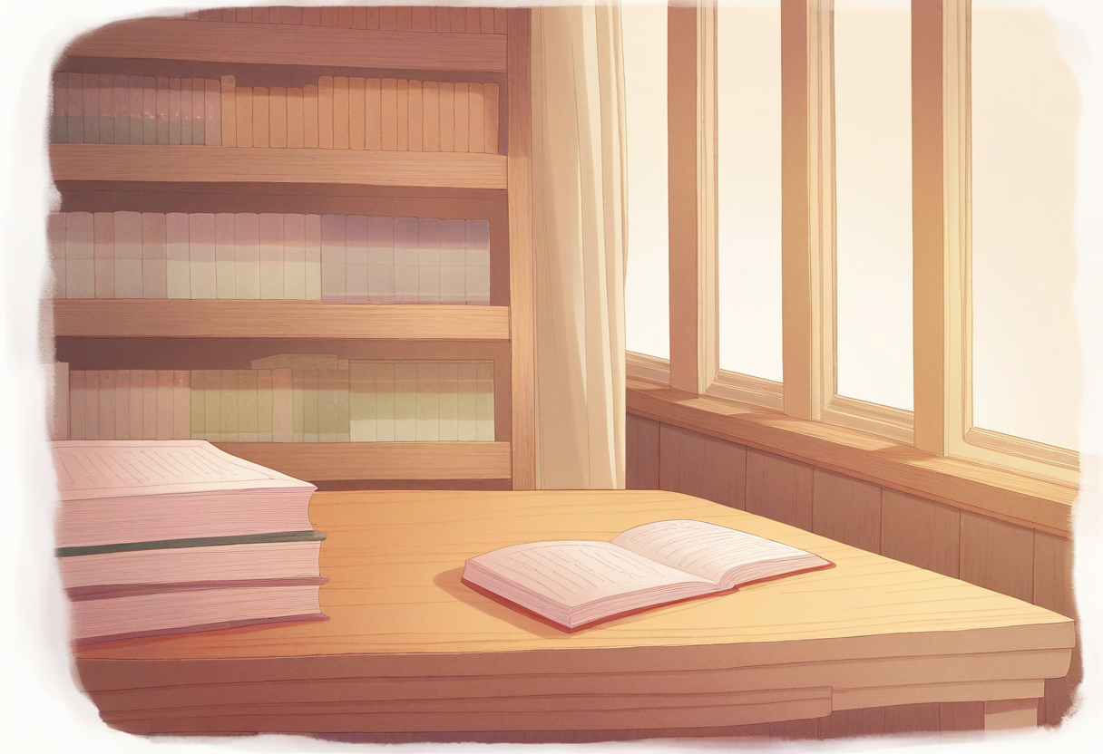 好きなお菓子と図書室でのひととき
